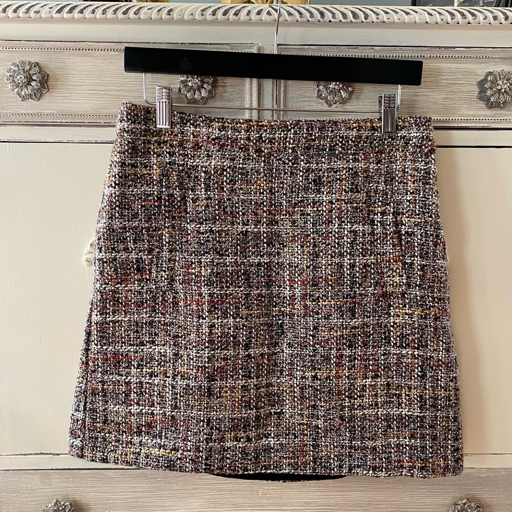 EUC- LOFT tweed a-line skirt, sz6